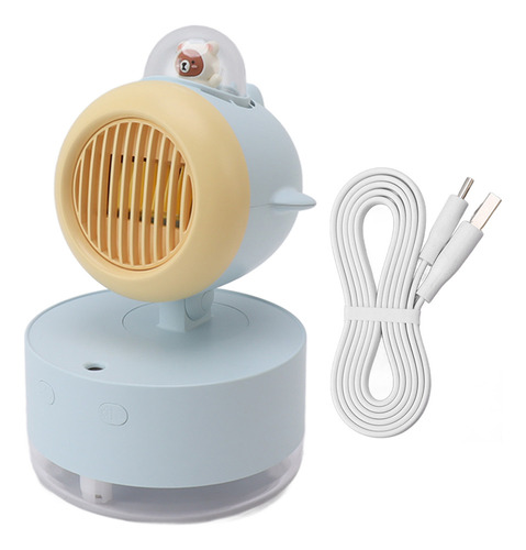 Ventilador Oscilante Portátil Mini Bear Cooling Usb Charging