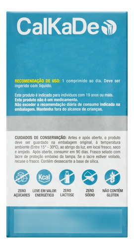 Kit 2 Calkade Cálcio Vitamina D3 + K2 Catarinense 60 Comp