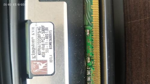 Imagem 2 de 3 de Memoria Kingston 667mhz 16gb Para Macpro