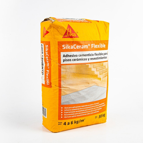 Sikaceram Flexible Adhesivo Cementicio Piso Sobre Piso 30kg