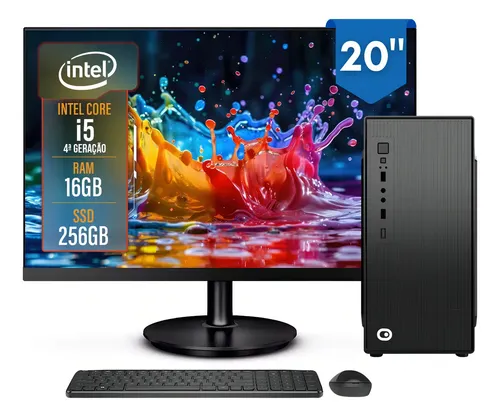 Core i5 9500／WiFi5／16GB／SSD256GB／HDD2TB Computador Completo 2Eletro Top Intel Core i5, 16GB RAM, SSD 256GB