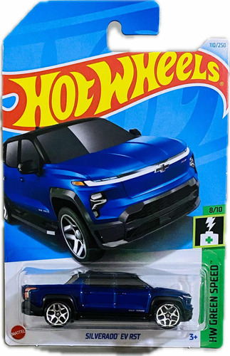 Hot Wheels Silverado Ev Rst Azul Hw Green Speed 8/10 | 2024