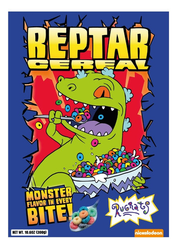 5 Cereal Reptar Family Size 300 Gramos Pack Mayoreo
