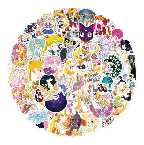 50 Sticker Sailor Moon Serena 