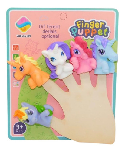  Títere Pony X 5 Para Dedos Regalo Niños 