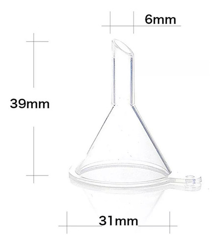 Miniembudos De Cocina Para Llenar Botellas, 100 Unidades