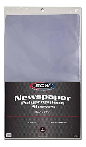 16x24 Newspaper Sleeves, 50 Ct