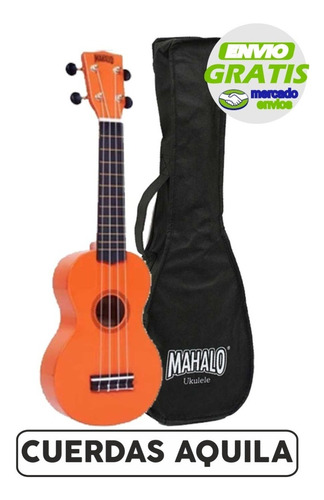 Ukelele Soprano Mahalo Mr1 C/funda Varios Colores La Roca