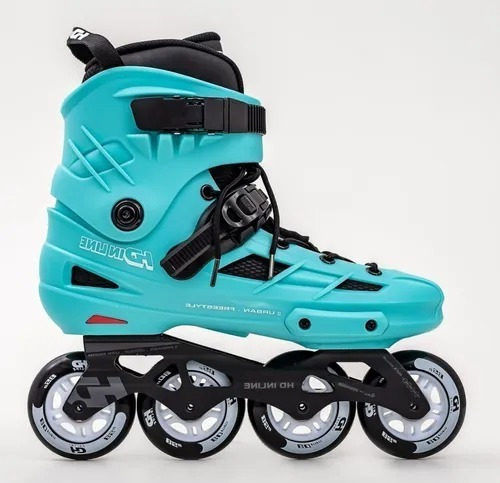 Patins Roller Hd Inline Skull Profissional  Abec-9 Top Verde