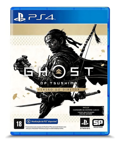 Jogo Ghost Of Tsushima Director's Cut Mídia Física Ps4 Sony