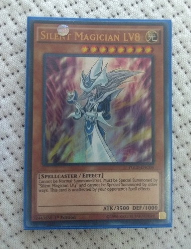 Yu-gi-oh! Silent Magician Lv8 Ygld-enc04 Ultra 1st Edition