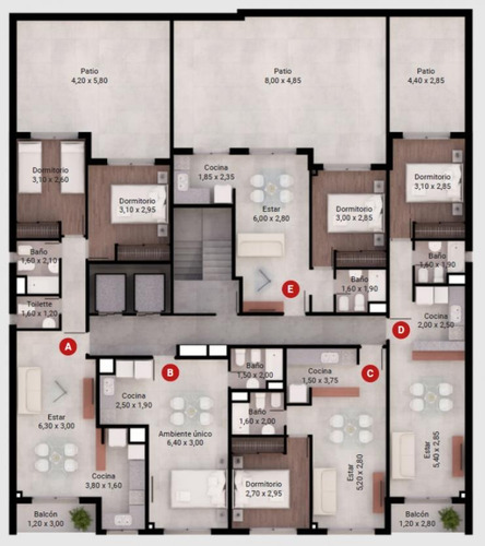 Imagen 11 de 12 de Departamento - Rep.de La Sexta