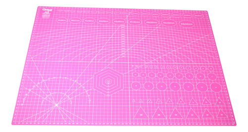 Tabla Plancha Corte A2 Pvc 60x45cm Color Rosa