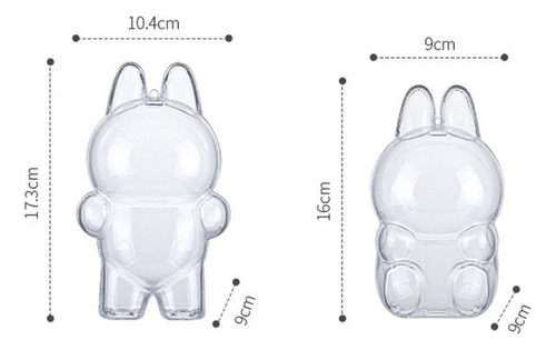 De 2p Funda Protectora Transparente De Plástico Portátil