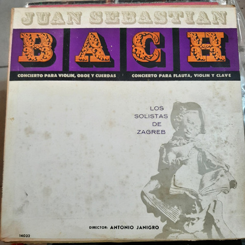 Vinilo Los Solistas De Zagreb Juan Sebastian Bach O3