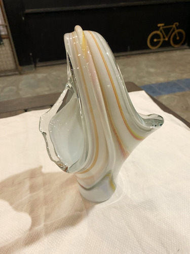 Centro De Mesa De Cristal De Murano Antiguo (Usado)