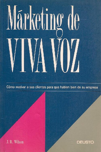 Libro Márketing De Viva Voz De Jerry R. Wilson