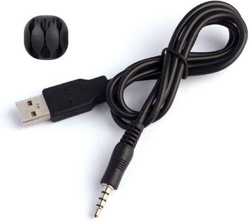 Cable Adaptador De Auxiliar Audio 3.5 Mm A Usb 1m Male-to-ma