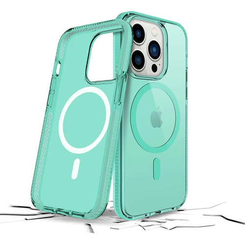 Funda Capinha Anti-Impact Magsafe P/ iPhone 14 Pro Max Cor Green