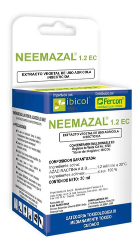 Neem Azal Insecticida X 30 Ml Neemazal