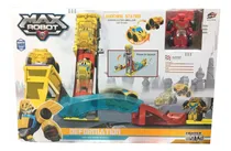 Comprar Pista Con Lanzador + Auto Transformable Max Robot En Mca 