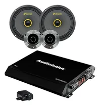 Comprar Paquete Amplificador 1 Ch+set De Medios 6.5 Reactive Bass