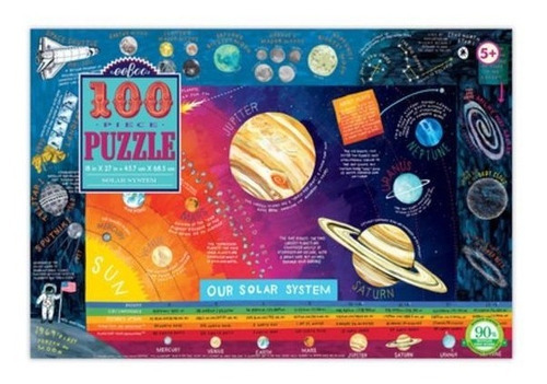 Puzzle Rompecabezas 100 Piezas Niño Eeboo Sistema Solar