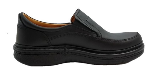 Zapatos Febo Súper Confort Hombre Cuero Cosidos Negro Tks