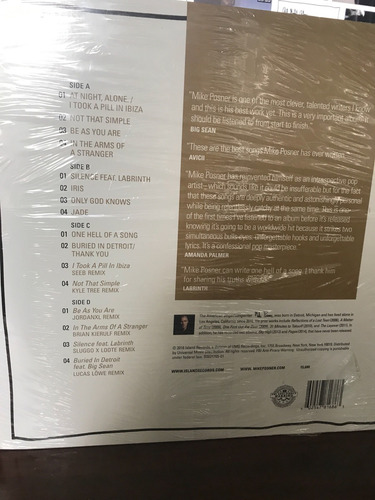 Imagem 2 de 3 de Lp Vinil Mike Posner At Night, Alone Duplo