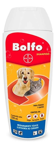 Bolfo Shampoo Antipulgas Bayer Grande 220ml Perros Y Gatos