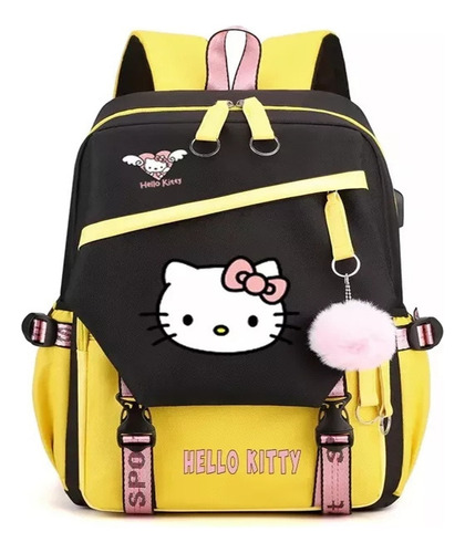 Fwefww Linda Mochila Escolar De Hello Kitty For Grados 1-6 W