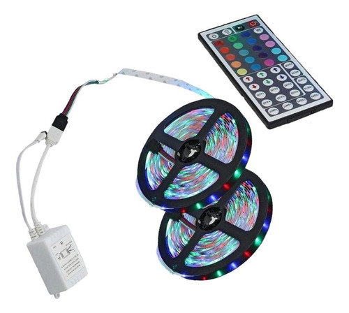 Tira De Luces Led Smd 3528 Rgb Con Control Remoto Flexible D