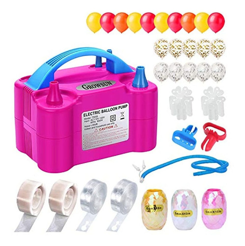 Inflador De Globos Eléctrico Decoración 100v 600w Portátil