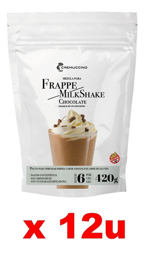 Frappe Milkshake Chocolate 420g Cremuccino Licuado Cafe