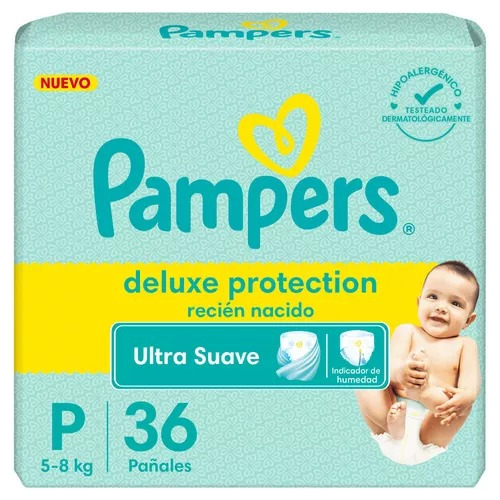 Pañales Pampers Deluxe  Protection P X 36 Unidades