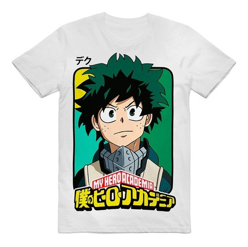 Camiseta Boku No Hero Deku Midoriya Camisa - Escolha A Sua