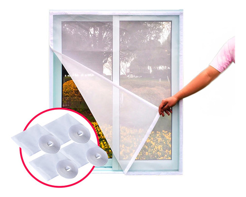 Malla Mosquitera Para Ventana 150x200 Packx4