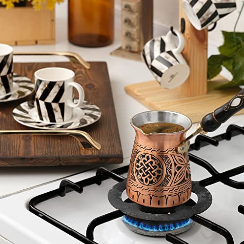 Cafetera Bcs De Cobre, Turca, Greco-árabe, De 12 Onzas, Con
