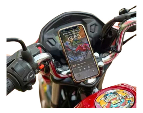 Suporte Celular Moto Ferro Reforçado Universal Motoboy Gps