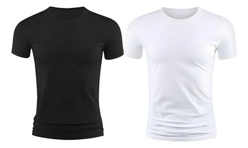 2pzc Playera Hombre Manga Corta Caballero Cuello Redondo