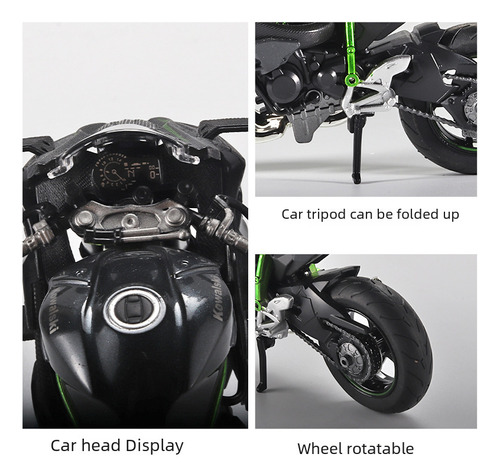 Modelo De Motocicleta Kawasaki H2r Base Azul Latte Bmw
