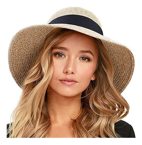 Furtalk Womens Beach Sun Sombrero De Paja Upf50 Travel Folda