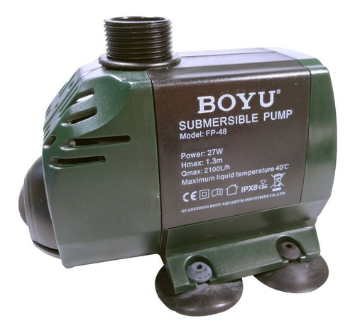 Bomba Submersa Boyu Fp48 - C/ Reg. De Vazão 2100lh 127v