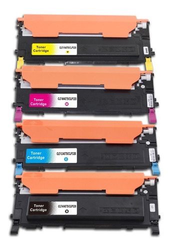 4 Toner Para Samsung 407s B/c/m/y Clp-320 Clp-325 Clx-3185