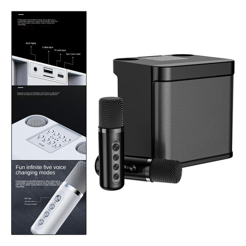 Altavoz Portátil Para Máquina De Karaoke, Altavoz Negro