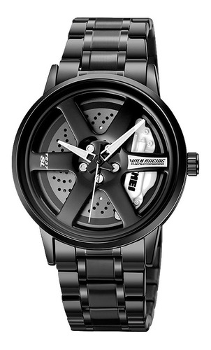 Reloj pulsera Skmei 1787 color negro - fondo negro/blanco