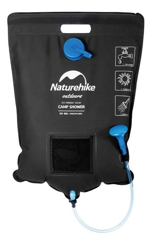 Chuveiro solar portátil ultraleve Naturehike Camping 20l