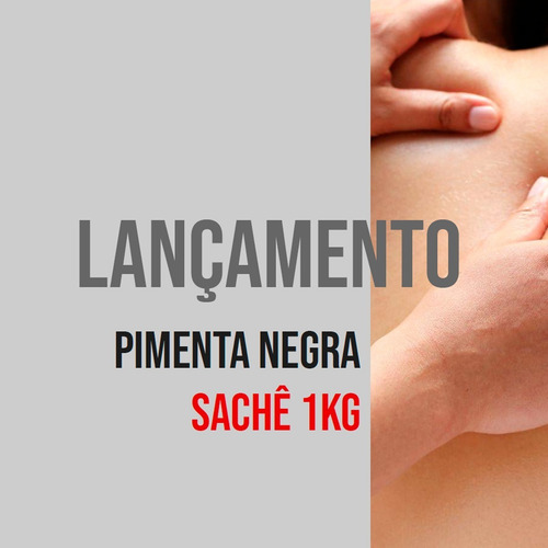 Creme De Massagem Redutor de Medidas Pimenta Negra Sachê 1kg