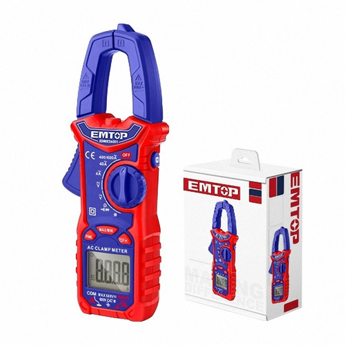 Pinza Amperométrica Digital  Tester Emtop Edmr26001 600 A