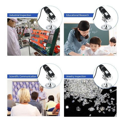 Microscopio Digital Kkmoon Con Aumento De 1600x Y Cable Usb